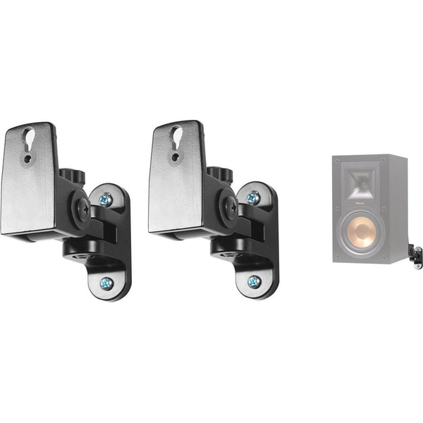 2) Rockville RHSB4 Metal Wall Mount Swivel Satellite/Bookshelf