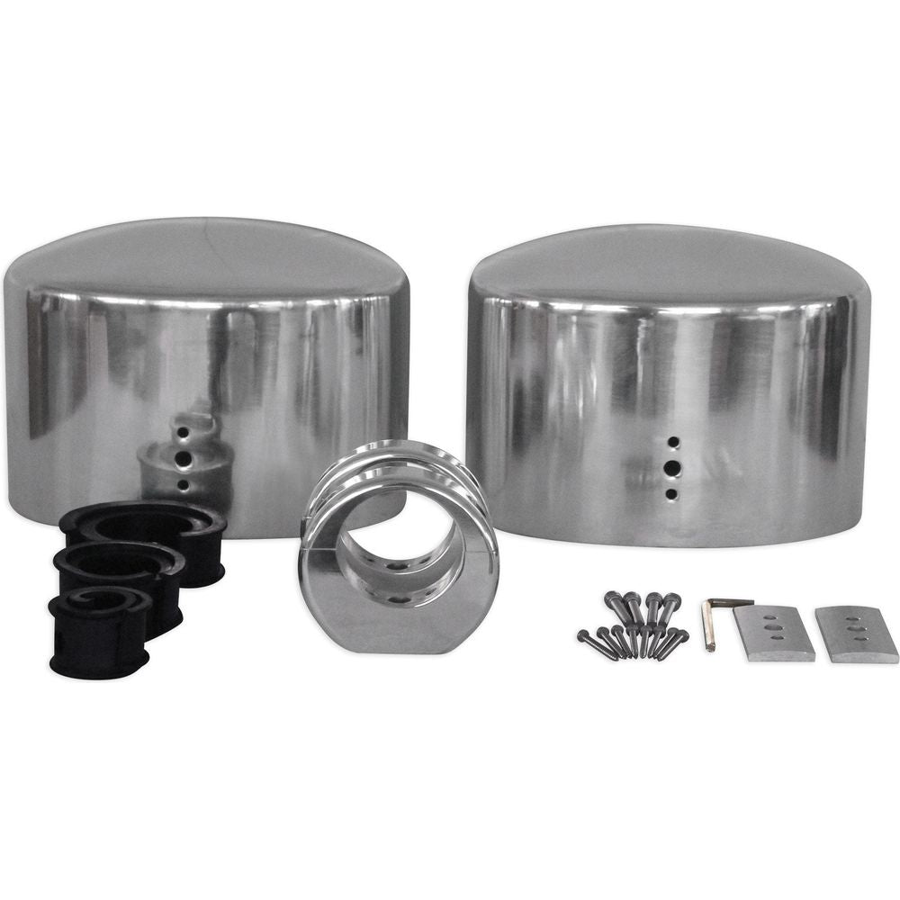 MAC69S 6x9" Silver Aluminum Wakeboard Tower Speaker Pods + Covers