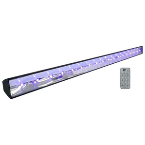 American DJ ECO BAR UV DMX 18x3w Ultraviolet LED Bar Black Light w/Remote+Fogger