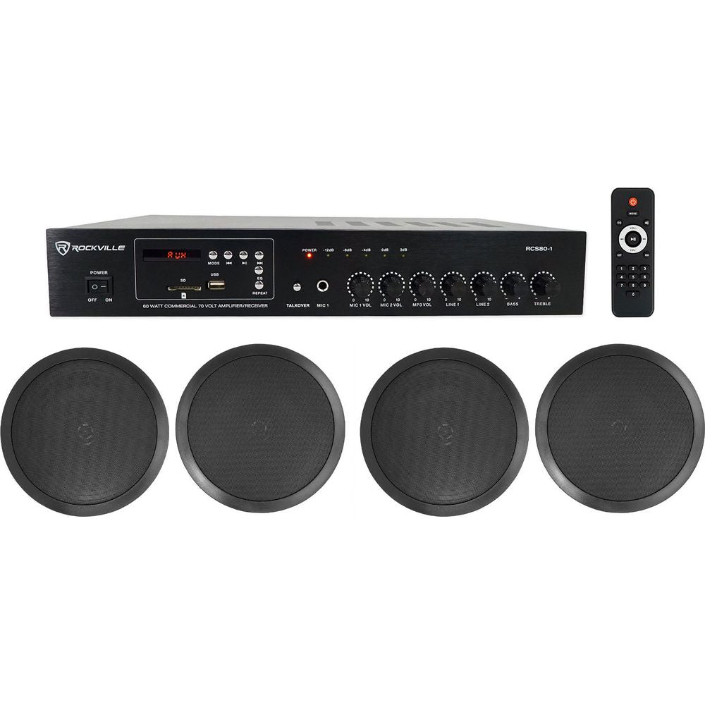 RCS80-1 + CC80T Black 4-Pack