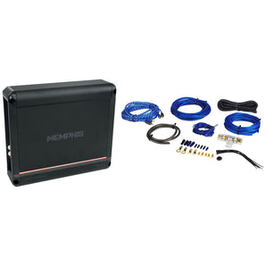 Memphis Audio SRX150.2 150 Watt RMS 2-Channel Car Stereo Amplifier 2-Ohm+Amp Kit