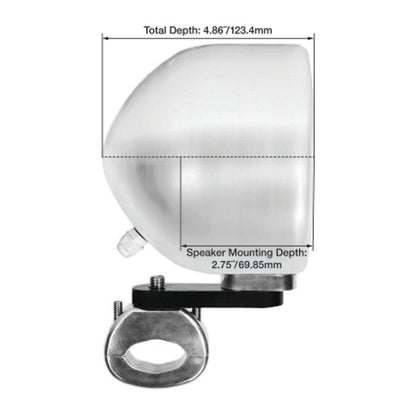 MS40B Black 4" Marine Speakers + MAC40W White Pods Bundle
