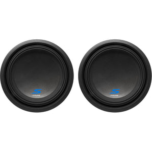 2) Alpine S-W12D4 12" 1800 Watt Dual 2-Ohm Car Audio Subwoofers DVC Subs SW12D24