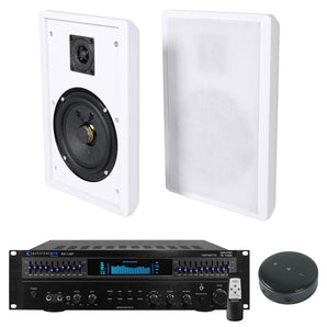 Technical Pro RX113BT Home Theater Amplifier+Wifi Receiver+4 White Slim Speakers