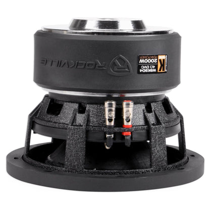 W8K9D4 8" Subwoofers 2-Pack + KRYPTON-M3 Amplifier Bundle