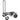 Rock N Roller R12STEALTH R12 Black 500lb Capacity DJ PA Equipment Transport Cart