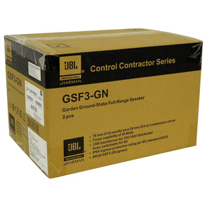 (6) JBL GSF3-GN 3" Landscape Ground Stake or Wall Mount 70v Commercial Speaker