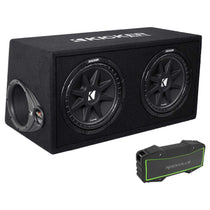 43DC122 Dual 12" Loaded Enclosure with ROCK EVERYWHERE Bluetooth Speaker