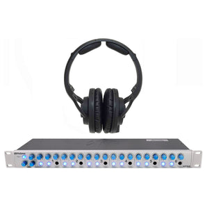 KRK KNS-8400 Headphones + Presonus HP60 6 Channel Pro Headphone Amplifier Amp