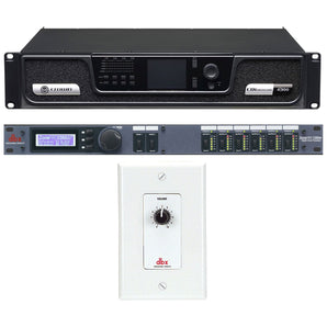Crown CDI4300 CDI 4 x 300 Watt 70V Commercial Amplifier+Processor+Wall Control