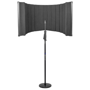 Rockville ROCKSHIELD 4 Studio Mic Isolation Shield Vocal Recording Booth+Stand