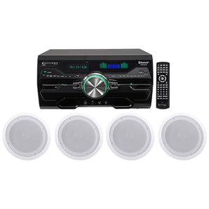 Technical Pro DV4000 4000w Home Theater DVD Receiver+(2) 8" Ceiling Speakers