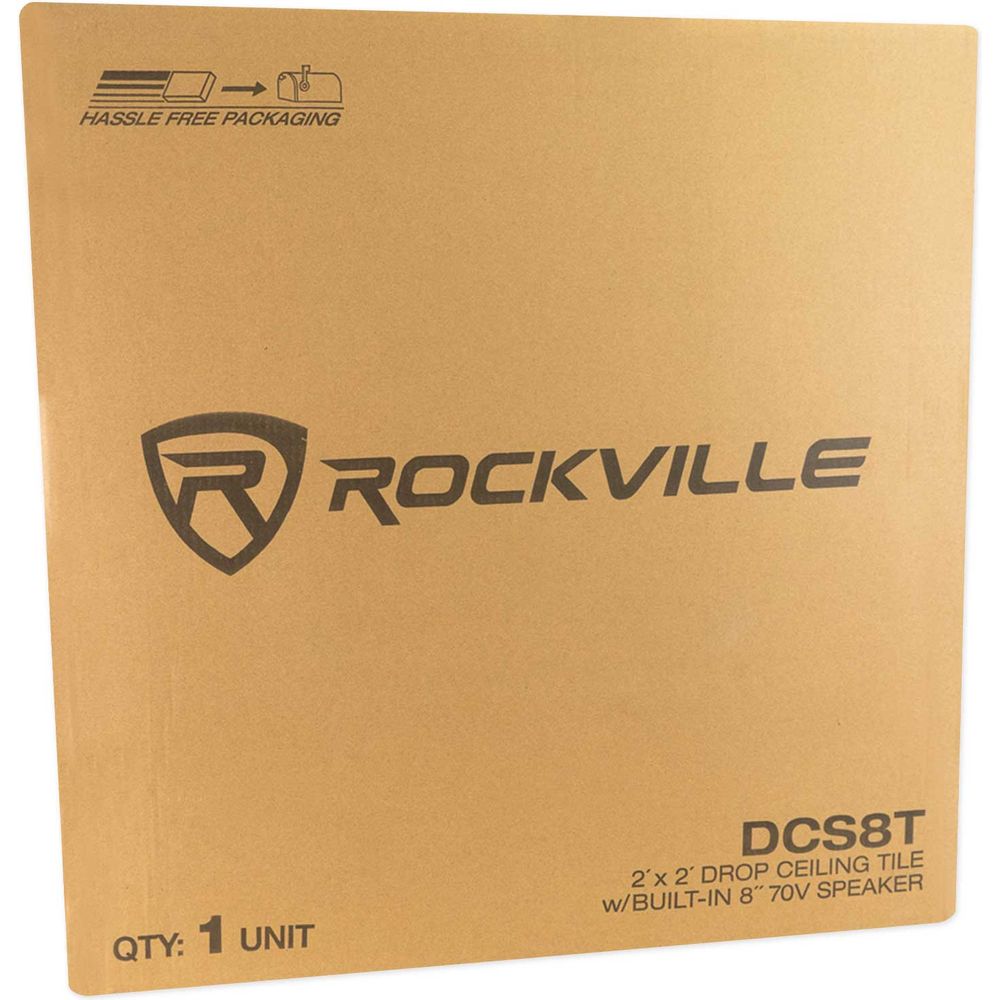 Office/Restaurant Audio Pack 18) Drop Ceiling Tile Speakers+6-Zone Amp