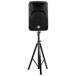 Rockville RPG15BT 15" Powered 1000W DJ PA Speaker BlueTooth,Wireless Link+Stand
