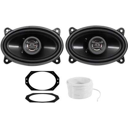 4x6" Front Factory Speaker Replacement Kit for Jeep Wrangler TJ (2003-2006)