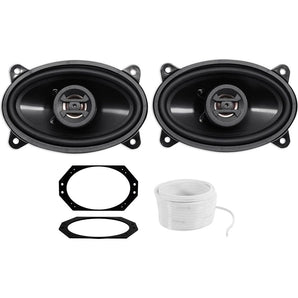 Hifonics 4x6" Front Factory Speaker Replacement Kit For 2003-06 Jeep Wrangler Tj