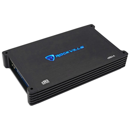 2) 48CWRT102 10" 1600W Slim Shallow Car Subwoofers+Mono Amplifier+Amp Kit