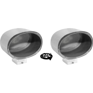 (2) Rockville MAC69S 6x9" 360° Degree Swivel Chrome Surface Mount Speaker Pods