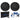(2) Kicker 50CVX102 COMPVX 10" Car Audio Subwoofer+Mono Amplifier+Amp Kit