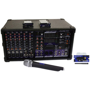 VocoPro PA-PRO-900-1 900 Watt Powered Karaoke Mixer+SDR-3 Recorder+Mic+Bluetooth