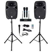 RPG152K Dual 15" System + Dual UHF Wireless Mics Bundle