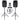 Rockville RPG152K 15" Powered Speakers w/Bluetooth+Dual UHF Wireless Mics+Stands