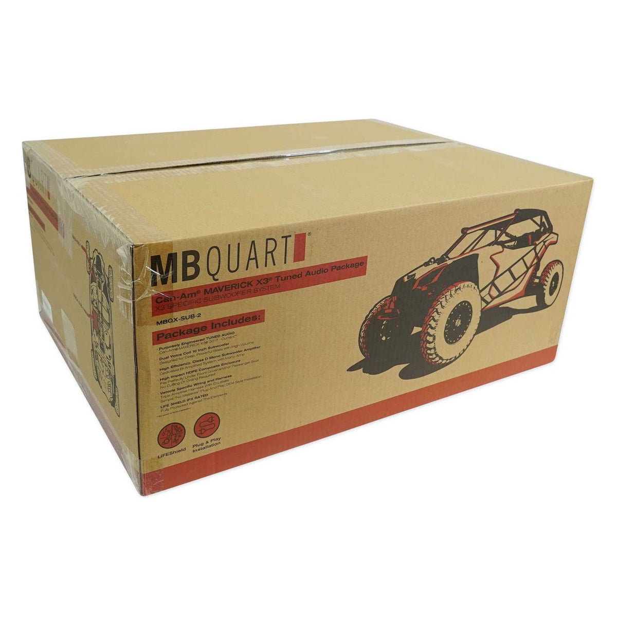 MB QUART 10" Under-Seat Subwoofer+Amp For Select 2017-2020 Can-Am Maverick X3