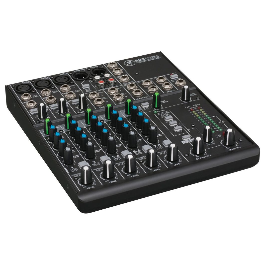 802VLZ4 8-Channel Mixer & Portable Mixer Stand