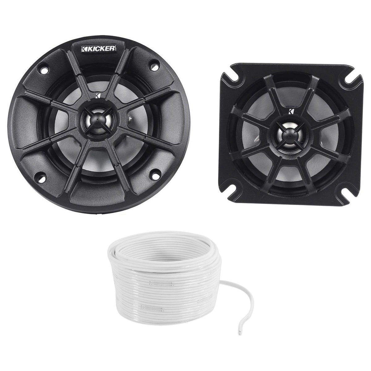 40PS42 4-Inch 60W ATV/UTV/RZR/Motorcycle Speakers with Marine Speaker Wire