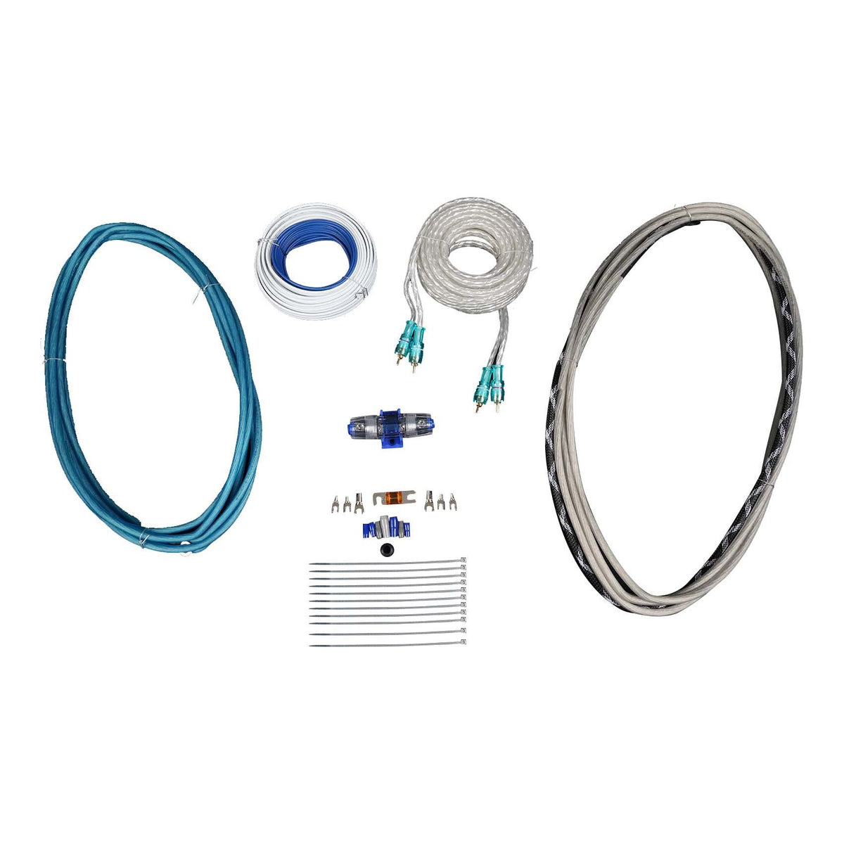 45KMTC65W 6.5" LED Tower Speakers + WET75.2 Amplifier + RMWK8 Wire Kit for RZR/ATV/UTV