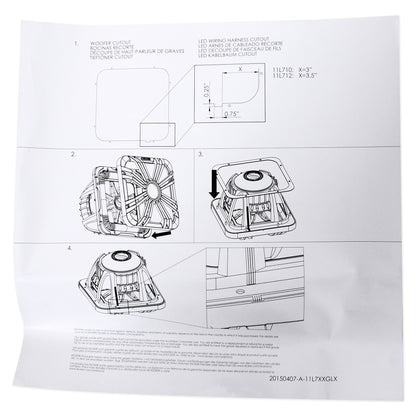 L7S104 10" Solo-Baric Subwoofer + Charcoal LED Grille