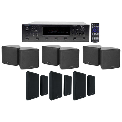 6-Zone Receiver with Black Cube and RockSlim Speaker Package