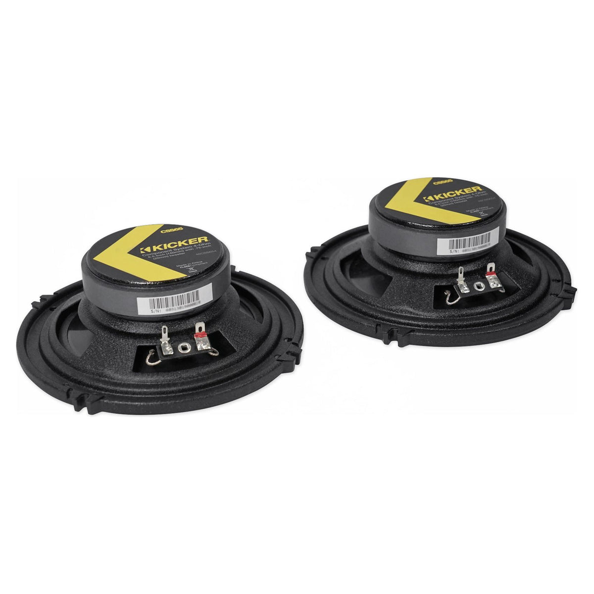 6.5" Component Speaker Set Plus 6.5" Coaxial Speaker Pair