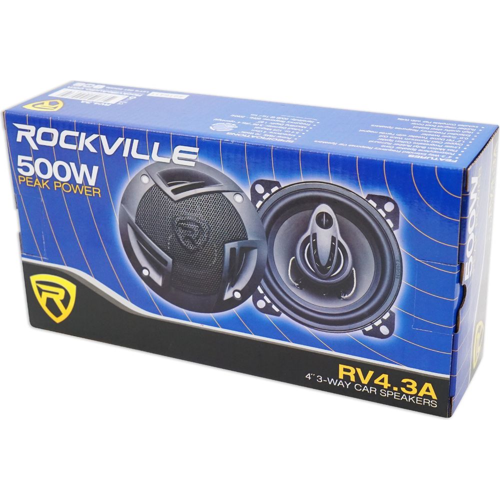 4" Rockville Door Speaker Replacement Kit For 1984-1991 Cadillac Seville
