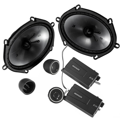 6x8" Component Speaker Set Plus 6x8" Coaxial Speaker Pair