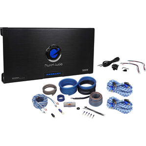 New Planet Audio Anarchy AC1800.5 1800W 5 Channel Car Amplifier+Amp Kit+Remote