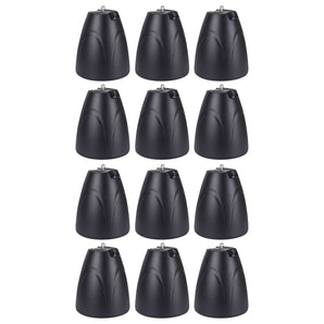 12) Rockville PEN-65T Black 6.5" 70V Hanging Pendant Speakers For Restaurant/Bar