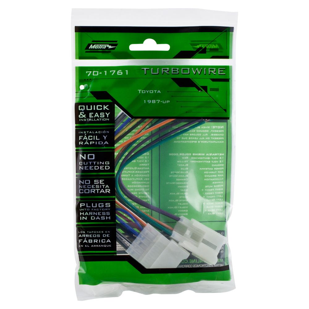 Metra 70-1761 In-Dash Radio Wiring Installation Harness for 1987-12 Toyota/Lexus