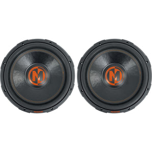 (2) Memphis Audio MJP1522 15" 1500w MOJO Pro Car Audio Subwoofers DVC 2 ohm Subs