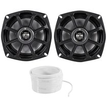 10PS5250 Motorcycle Speakers + Rockville Marine 16-Gauge Speaker Wire