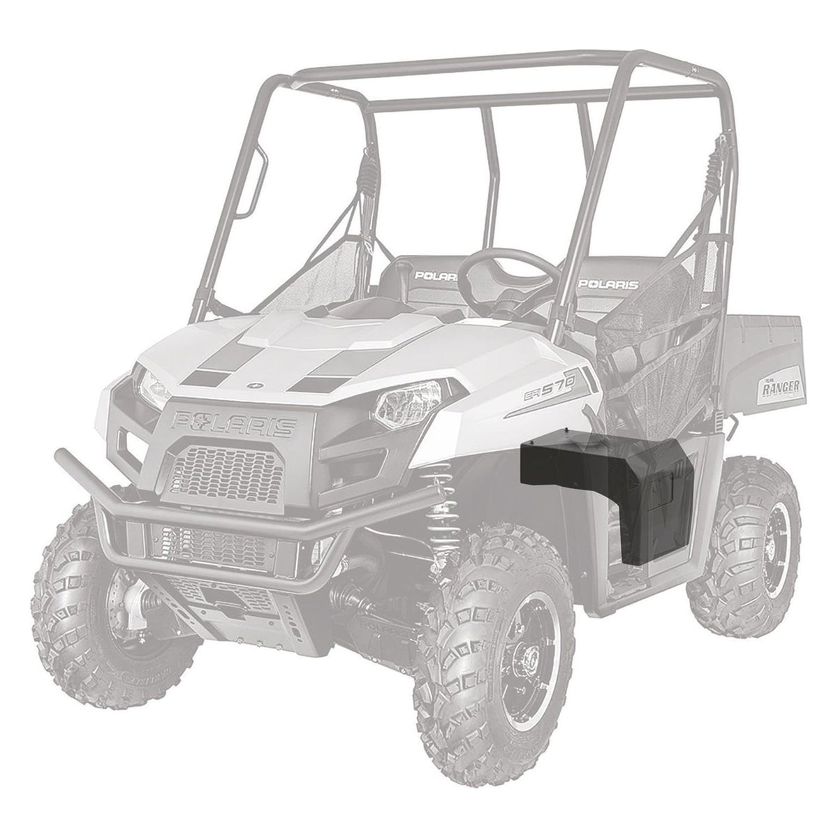 10" 500w Powered Under-Seat MTX Subwoofer+Enclosure For 2014-17 Polaris Ranger