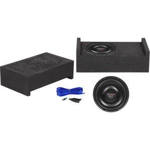 American Bass SL-124 12" 600w Shallow Slim Subwoofers+Sealed Sub Box Enclosure