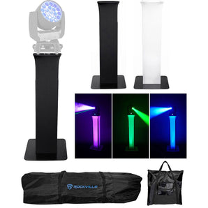 (1) Totem Light Stand+Black+White Scrims For Chauvet Rogue R2 Wash