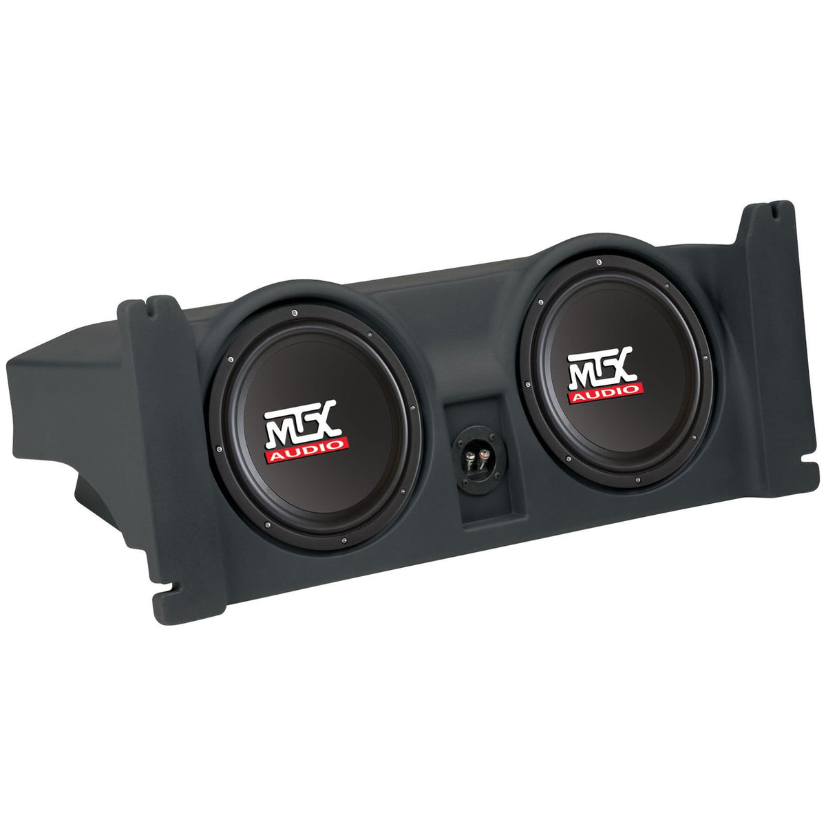 Dual 10" Powered MTX Subwoofers+Sealed Sub Enclosure For 97-06 Jeep Wrangler TJ