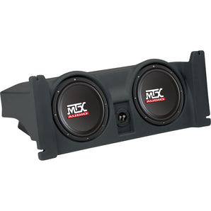 Dual 10" Powered MTX Subwoofers+Sealed Sub Enclosure For 97-06 Jeep Wrangler TJ