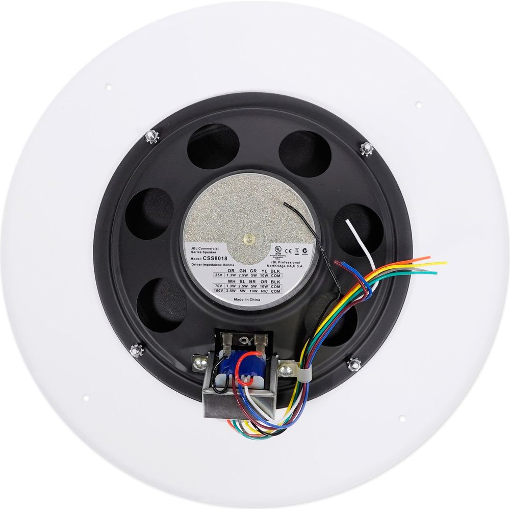 JBL CSS8018 8" Commercial 70V/100V 10 Watt Ceiling Speaker 4 Restaurant, Etc