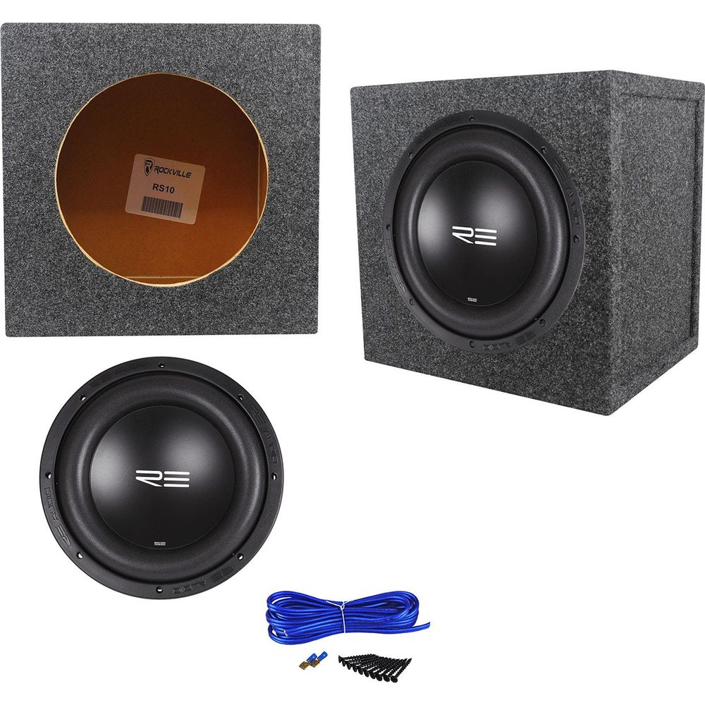 Re Audio Sex10d2 V2 Sexv2 10 750w Rms Car Subwoofersealed Sub Box Enclosure Audio Savings 5645