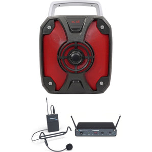 ROCKBOX Portable Rechargeable School Teacher Classroom PA Speaker System+Headset