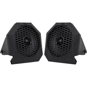 MTX RZRPOD65 6.5" Polaris RZR 130w Dash Mount Roll Cage Speakers + 2-Channel Amp