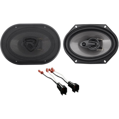 RV68.3A 6x8 Speakers 2-Pack + Metra Ford Harness 72-5600 Bundle